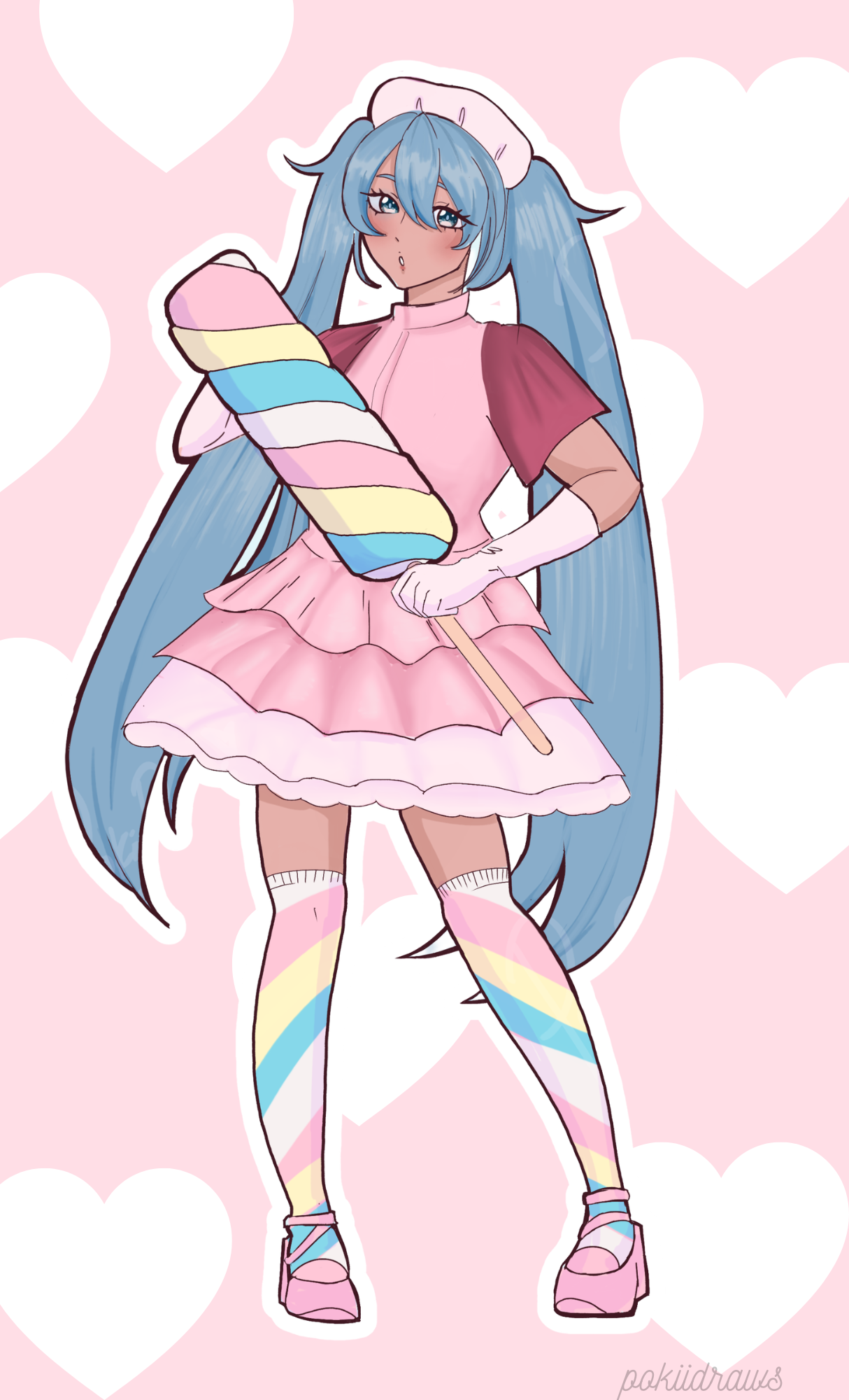 Miku Candy Print 8.5" x 14"